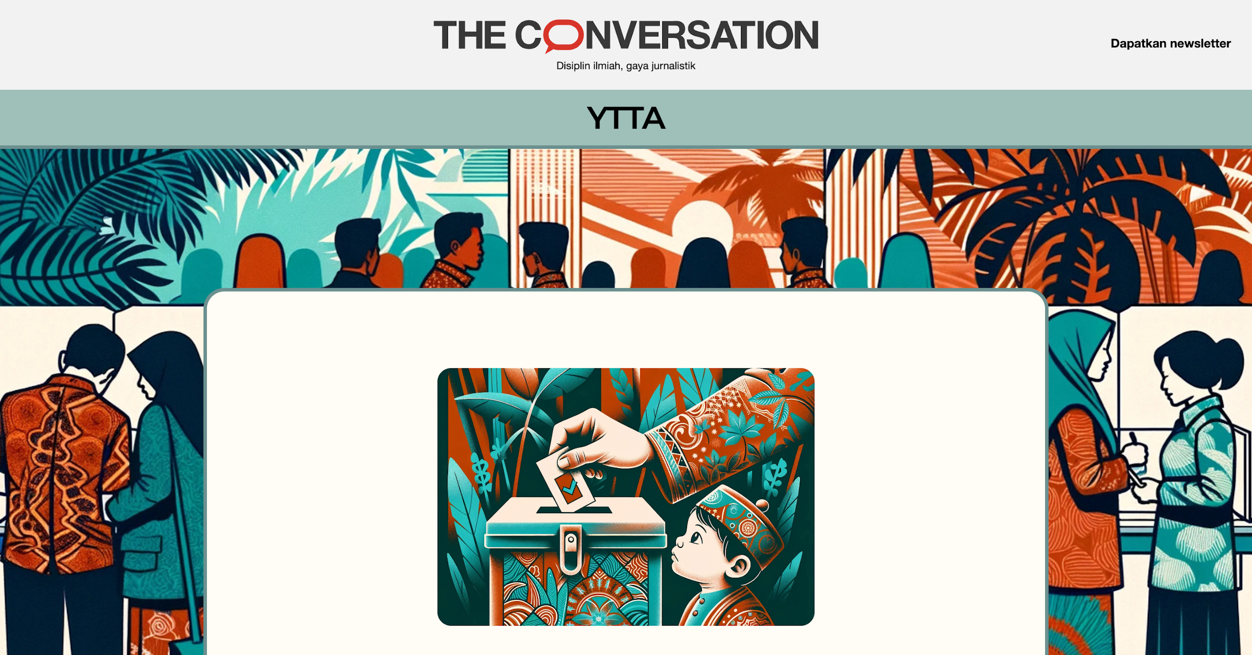 The Conversation Indonesia luncurkan microsite berbasis AI, ‘YTTA.ai’